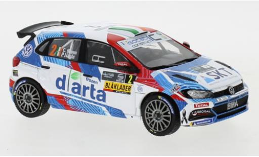 Diecast model cars Volkswagen Polo GTI R5 No.2 Rally Ypres 2019 C.Breen/P.Nagle 1/43 IXO