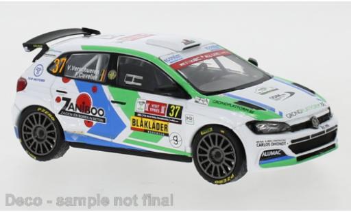 Diecast model cars Volkswagen Polo GTI R5 No.37 Rally Ypres 2021 V.Verschueren/F.Cuvelier 1/43 IXO