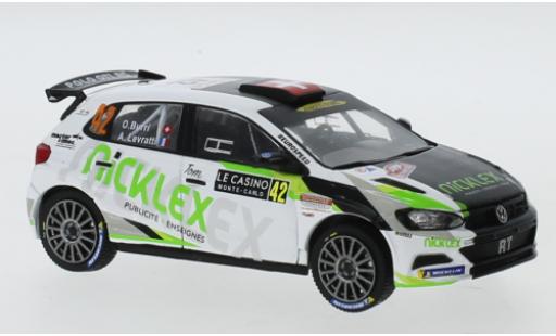 Diecast model cars Volkswagen Polo GTI R5 No.42 Rally WM Rally Monte Carlo 2020 O.Burri/A.Levratti 1/43 IXO