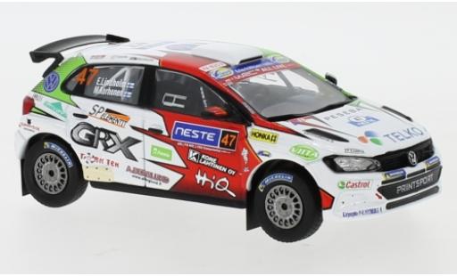 Diecast model cars Volkswagen Polo GTI R5 No.47 Rally WM Rally Finnland 2019 E.Lindholm/M.Korhonen 1/43 IXO