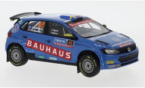 Diecast model cars Volkswagen Polo GTI R5 No.48 Bauhaus Rally WM Rally Finnland 2019 J.Kristoffersson/S.Skjaermoen 1/43 IXO