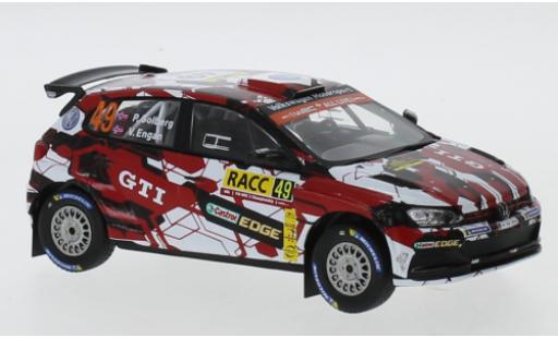 Diecast model cars Volkswagen Polo GTI R5 No.49 Rally WM Rally Catalunya 2018 P.Solberg/V.Engan 1/43 IXO