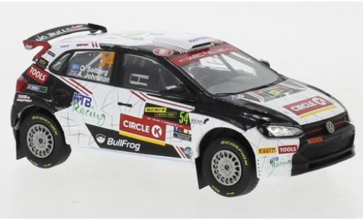 Diecast model cars Volkswagen Polo GTI R5 No.54 Rally Wales 2019 O.Solberg/A.Johnston 1/43 IXO