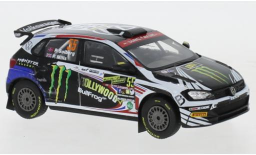 Diecast model cars Volkswagen Polo GTI R5 No.55 Rally Wales 2019 P.Solberg/P.Mills 1/43 IXO