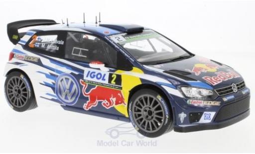 Diecast model cars Volkswagen Polo WRC R No.2 Motorsport Red Bull Rally WM Tour de Corse 2016 J-M.Latvala/M.Anttila 1/18 IXO