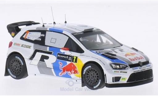 Diecast model cars Volkswagen Polo WRC R No.7 Red Bull Rally WM Rally Acropolis 2013 J-M.Latvala/M.Anttila 1/43 IXO
