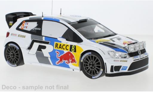 Diecast model cars Volkswagen Polo WRC R No.8 Motorsport Rally Catalunya 2013 with night lights S.Ogier/J.Ingrassia 1/18 IXO