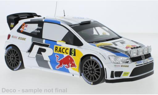 Diecast model cars Volkswagen Polo WRC R No.9 Rally Catalunya 2013 with night lights A.Mikkelsen/M.Markkula 1/18 IXO