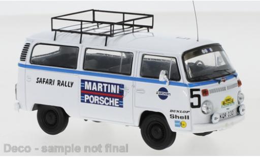 Diecast model cars Volkswagen T2 B Bus Team Porsche Martini Martini Rally WM Safari Rally 1978 Rally Assistance Van 1/43 IXO