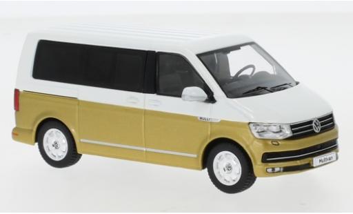 Diecast model cars Volkswagen T6 T6 Multivan white/gold 2017 1/43 IXO