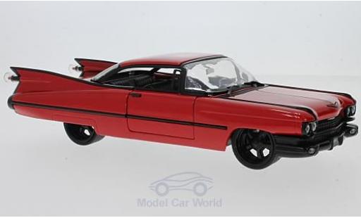 Diecast model cars Cadillac Deville Coupe red 1959 1/24 Jada Toys