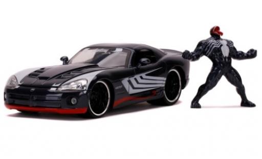 Diecast model cars Dodge Viper SRT 10 SRT10 metallic grey Spider-Man - Venom 2008 avec figurine 1/24 Jada Toys
