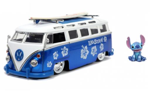 Diecast model cars Volkswagen T1 Base Bus Lowrider Lilo & Stitch 1/24 Jada Toys