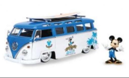 Diecast model cars Volkswagen T1 Base Bus Lowrider Mickey Mouse 1/24 Jada Toys