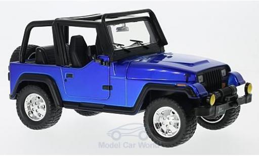 Diecast model cars Jeep Wrangler Base blue 1992 without Vitrine 1/24 Jada Toys