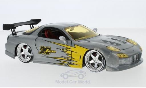 Diecast model cars Mazda RX7 Base grey/Dekor 1993 1/24 Jada Toys