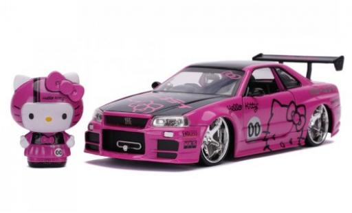 Diecast model cars Nissan Skyline R34 GT-R () RHD Hello Kitty 2002 1/24 Jada Toys