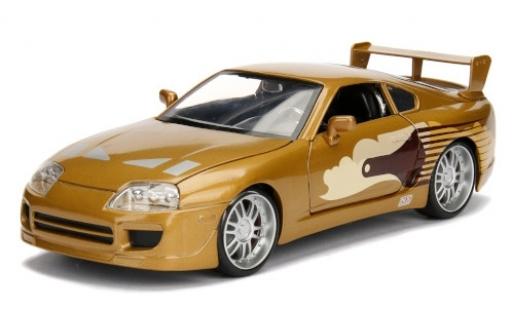 Diecast model cars Toyota Supra Fast & Furious Tuning metallic brown/Dekor 1995 1/24 Jada Toys