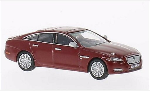 Jaguar XJ Base 1/76 Oxford metallic red RHD diecast model cars
