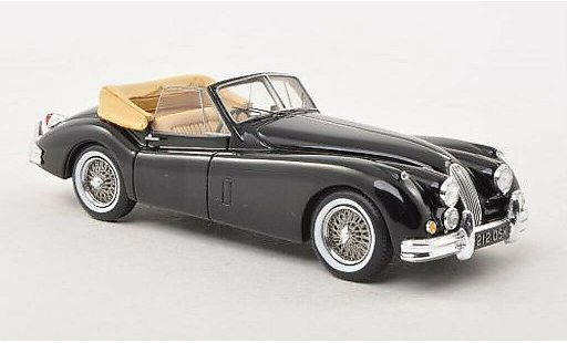 Jaguar XK 140 1/43 Spark Drophead Coupe black diecast model cars