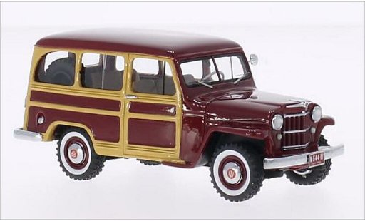 Jeep Willys Station Wagon 1/43 Neo red/Holzoptik 1954 diecast model cars