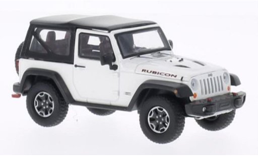 Jeep Wrangler Rubicon 1/43 Greenlight 10th Anniversary white 2013 diecast model cars