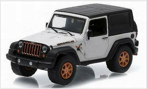 Jeep Wrangler Base 1/64 Greenlight white/Dekor 2012 diecast model cars