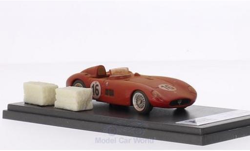 Diecast model cars Maserati 300 Base S RHD No.16 24h Le Mans 1955 Fahrzeug with Rennspuren inklusive 2 Strohballen L.Musso/P.Valenzano 1/43 Jolly Model