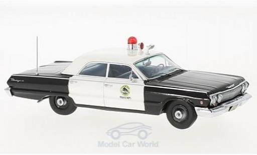 Diecast model cars Chevrolet Biscayne police black/white San Carlos Dept. 1963 1/43 Kess
