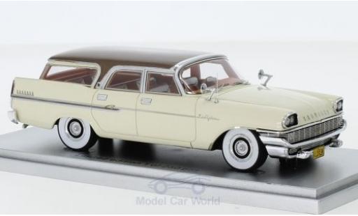 Diecast model cars Chrysler New Yorker Station Wagon Town & Country white/brown 1958 1/43 Kess