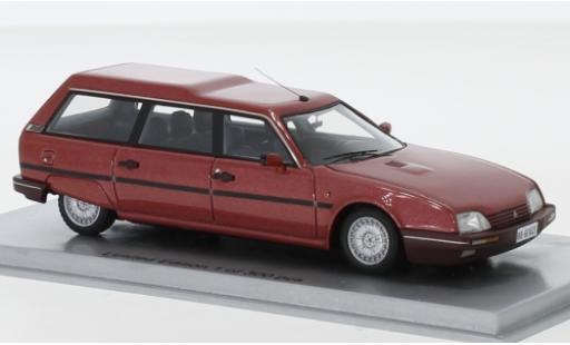 Diecast model cars Citroen CX Break 25 TRD Turbo 2 Estate metallic red 1986 1/43 Kess
