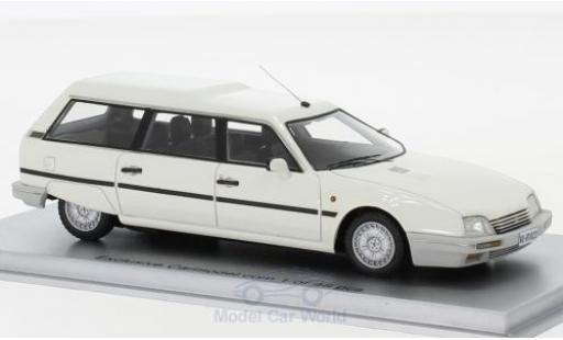 Diecast model cars Citroen CX Break 25 TRD Turbo 2 Estate white 1986 1/43 Kess