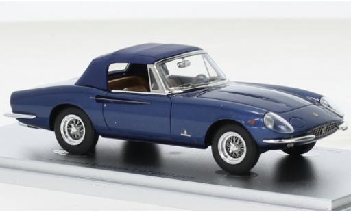 Diecast model cars Ferrari 365 California Spyder metallise blue/blue 1966 1/43 Kess
