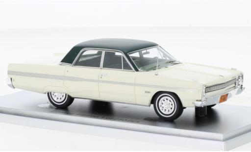 Diecast model cars Plymouth Fury Base 4-Door Sedan beige/green 1968 1/43 Kess