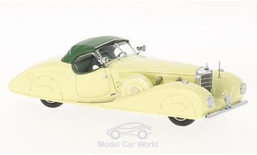 Diecast model cars Mercedes 540 Roadster K (W29) Stromlinien Erdmann & Rossi yellow/green King Ghazi of Iraq 1936 1/43 Kess