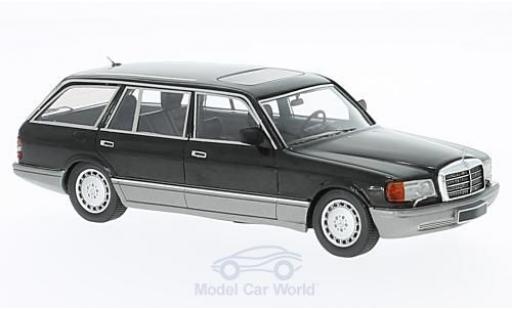 Diecast model cars Mercedes 560 Base TEL Estate (W126) black 1990 1/43 Kess
