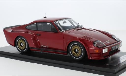 Diecast model cars Porsche 911 Turbo (930) Biturbo 3.3 Almeras metallic red 1 1/18 Kess