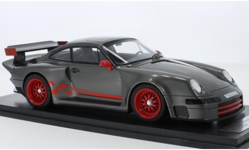 Diecast model cars Porsche 911 Base Almeras metallic grey 1/18 Kess