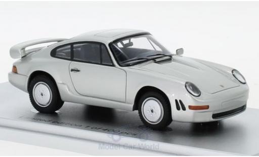 Diecast model cars Porsche 911 Carrera 3.2 E19 grey 1984 1/43 Kess