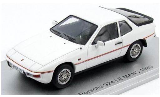 Diecast model cars Porsche 924 Base Le Mans white 1980 1/43 Kess