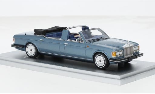 Diecast model cars Rolls Royce Silver Spur Landaulette blue/black 1987 1/43 Kess