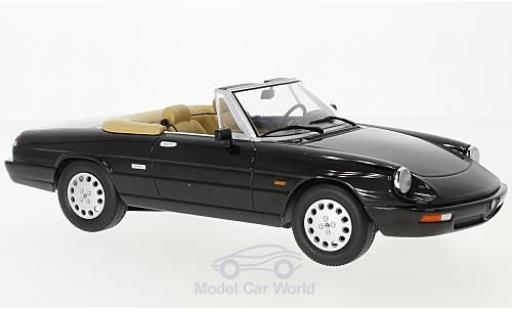 Diecast model cars Alfa Romeo Spider Duetto serie 4 black 1990 1/18 KK Scale