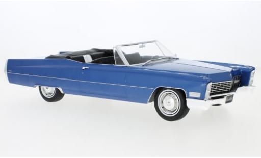 Diecast model cars Cadillac Deville Convertible metallise blue 1967 1/18 KK Scale