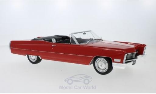 Diecast model cars Cadillac Deville Convertible red 1968 1/18 KK Scale
