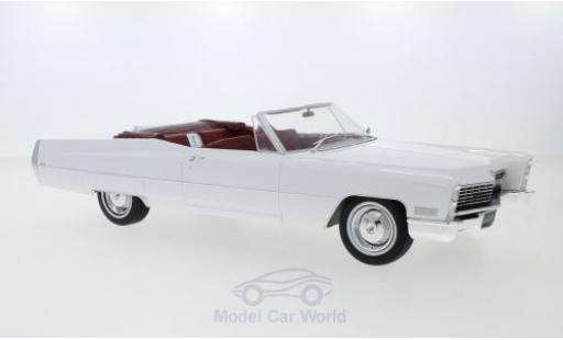 Diecast model cars Cadillac Deville Convertible white 1968 1/18 KK Scale