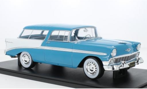 Diecast model cars Chevrolet Bel Air Station Wagon Nomad turquoise/white 1956 1/18 KK Scale