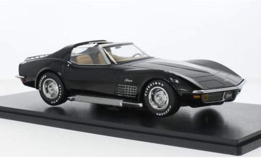 Diecast model cars Chevrolet Corvette Coupe (C3) metallise black 1972 1/18 KK Scale