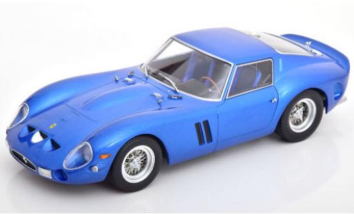 Diecast model cars Ferrari 250 GTO metallic blue 1962 with Decals 1/18 KK Scale