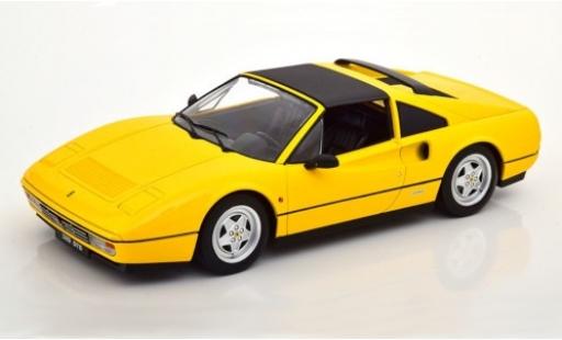 Diecast model cars Ferrari 328 GTS yellow 1985 Targaroof d&Atilde;&copy;tachable 1/18 KK Scale