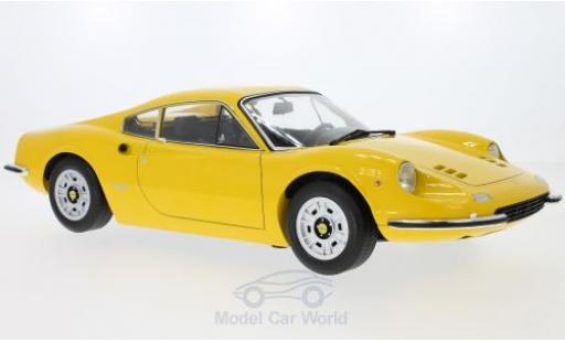 Diecast model cars Ferrari Dino GT 246GT yellow 1973 1/12 KK Scale